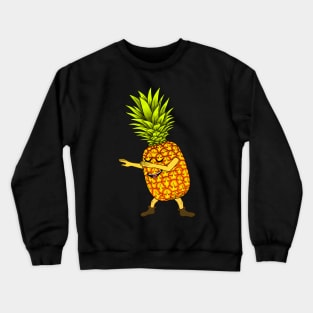 Pineapple dabbing pineapple lover cute pineapple Crewneck Sweatshirt